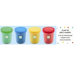 Djeco Modeling Clay, 4 Colors