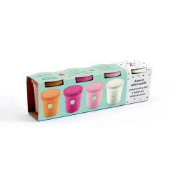 Djeco Modeling Clay, 4 Light Colors