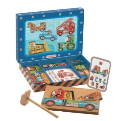 Djeco Nailboard, Hammer Mosaic - Cars
