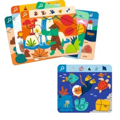 Djeco Observation Game, Obs Explore - Search and Spin, Around the World