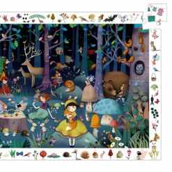Djeco Observation Puzzle – Enchanted Forest, 100 Pieces