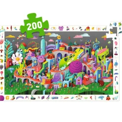 Djeco Observation Puzzle, The Wacky City – 200 Pieces