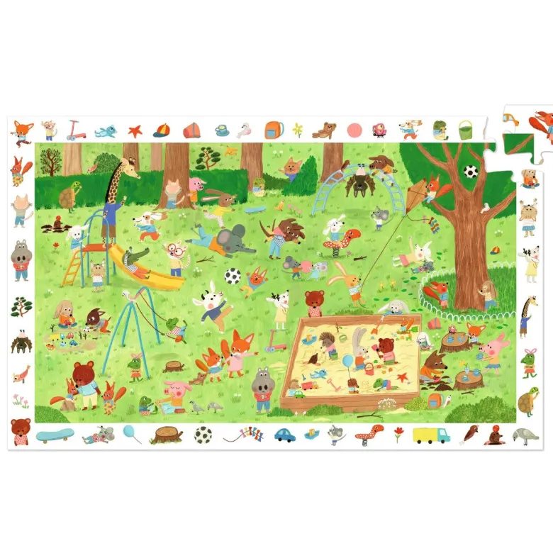 Djeco Observation Puzzle, Garden - 36 Pieces