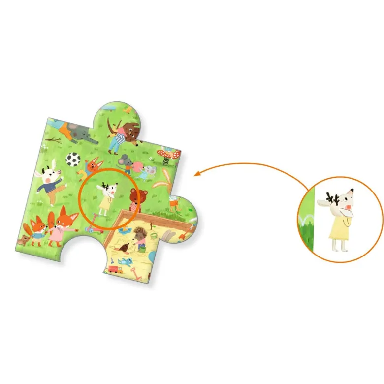 Djeco Observation Puzzle, Garden - 36 Pieces