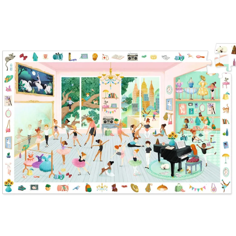 Djeco Observation Puzzle, Dance School - 100 Pieces