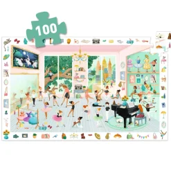 Djeco Observation Puzzle, Dance School - 100 Pieces