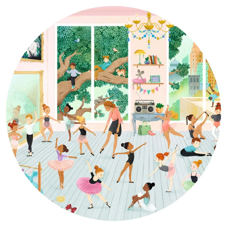Djeco Observation Puzzle, Dance School - 100 Pieces
