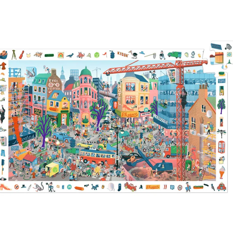 Djeco Observation Puzzle, City - 200 Pieces