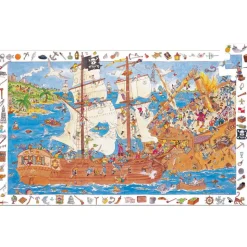 Djeco Observation Puzzle, Pirate - 100 Pieces