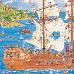 Djeco Observation Puzzle, Pirate - 100 Pieces