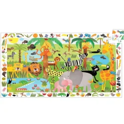 Djeco Observation Puzzle – Jungle Animals, 35 Pieces