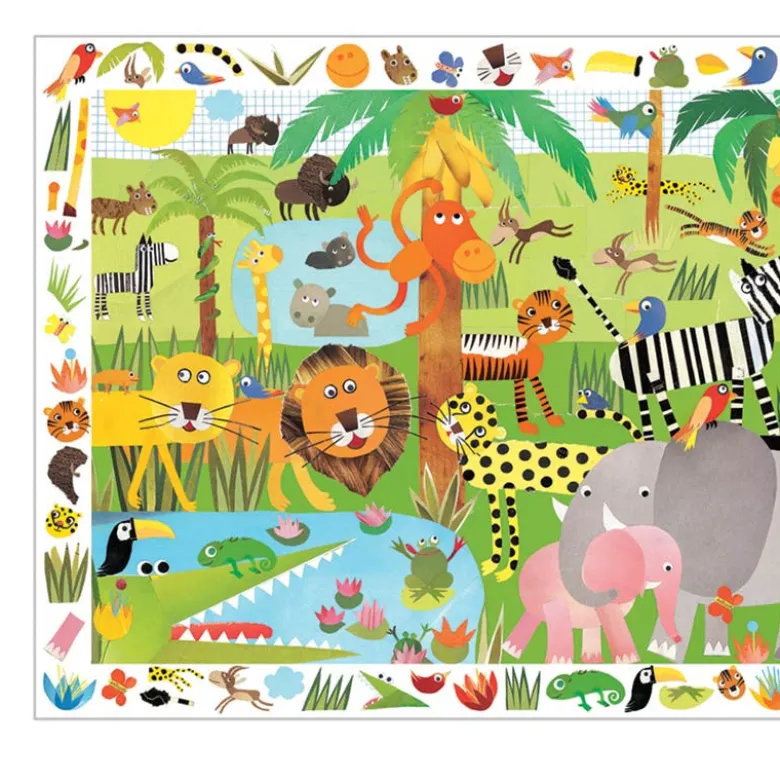Djeco Observation Puzzle – Jungle Animals, 35 Pieces