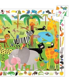 Djeco Observation Puzzle – Jungle Animals, 35 Pieces