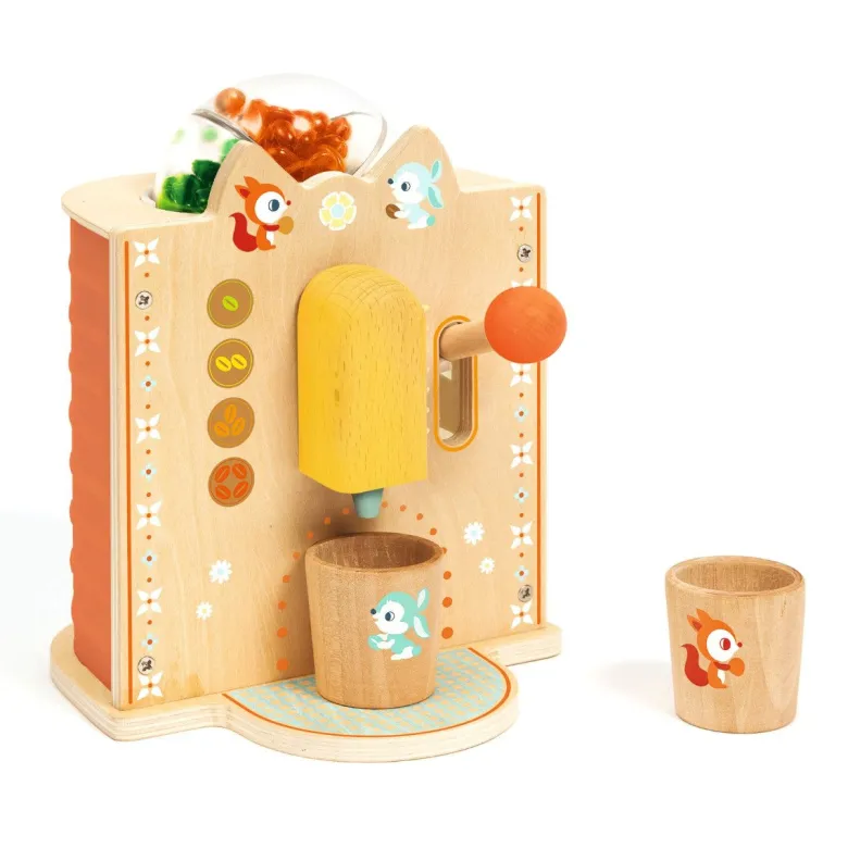 Djeco Play Food, Espresso Coffee Machine