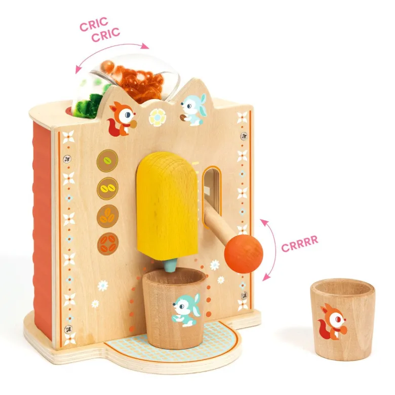 Djeco Play Food, Espresso Coffee Machine