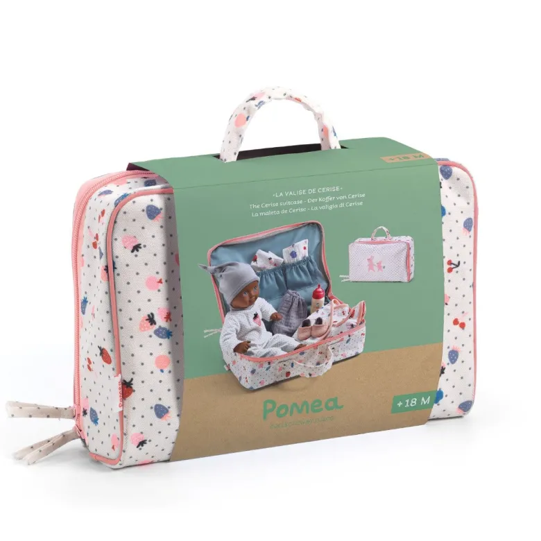 Djeco Pomea, Cerise's kuffert inkl dukke