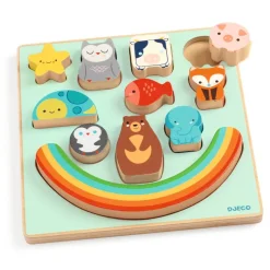Djeco Puzz & Stack Rainbow Balancing Game