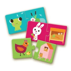 Djeco Puzzle Duo: Who Lives Where?