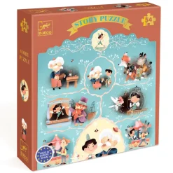 Djeco Puzzle, Story Puzzle, Pinocchio - 54 Pieces
