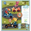 Djeco Reusable Stickers, Cars