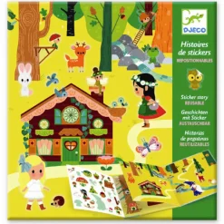 Djeco Reusable Stickers, Magical Forest
