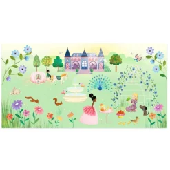 Djeco Reusable Stickers, The Castle