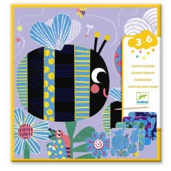 Djeco Scratch Cards for Little Ones, Insects