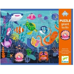 Djeco Sensory Puzzle, Sea - 24+8 Pieces