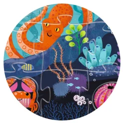 Djeco Sensory Puzzle, Sea - 24+8 Pieces