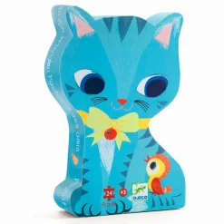 Djeco Silhouette Puzzle, Cat - 24 Pieces