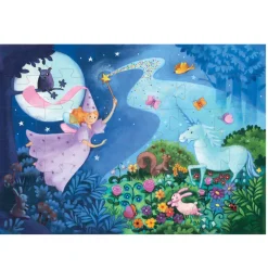 Djeco Silhouette Puzzle, Fairy - 36 Pieces