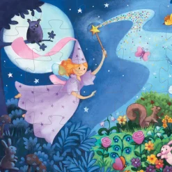 Djeco Silhouette Puzzle, Fairy - 36 Pieces