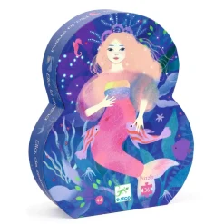 Djeco Silhouette Puzzle, Mermaid Ella - 36 Pieces