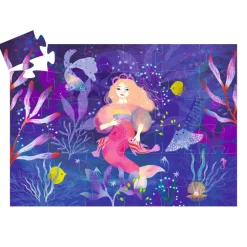 Djeco Silhouette Puzzle, Mermaid Ella - 36 Pieces
