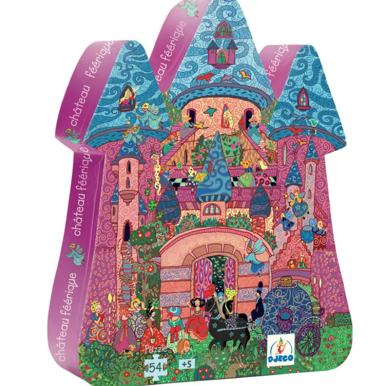 Djeco Silhouette Puzzle, Princess Castle – 54 Pieces