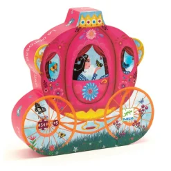 Djeco Silhouette Puzzle, Princess's Carriage - 54 Pieces