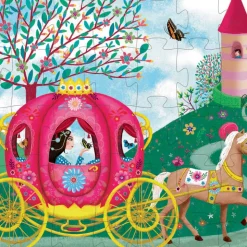 Djeco Silhouette Puzzle, Princess's Carriage - 54 Pieces