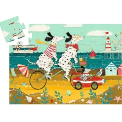 Djeco Silhouette Puzzle, The Dalmatian Ollie - 24 Pieces
