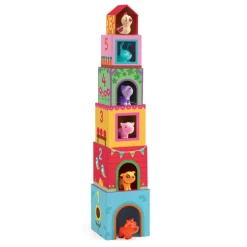 Djeco Stacking Blocks with Animals, Topanifarm