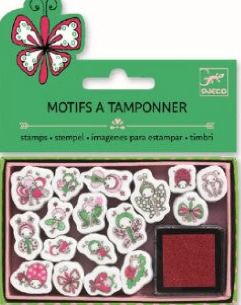 Djeco Stamping Set, Butterflies