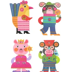 Djeco Stickers, Glittering Animals