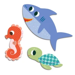 Djeco Stickers, Marine Animals – 62 pieces