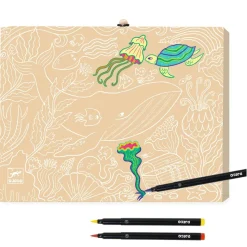 Djeco Suitcase with Felt-Tip Pens
