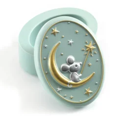 Djeco Tooth Fairy Box, Mouse - Pastel Colors