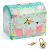 Djeco Treasure Chest Piggy Bank with Ballerina and Lock