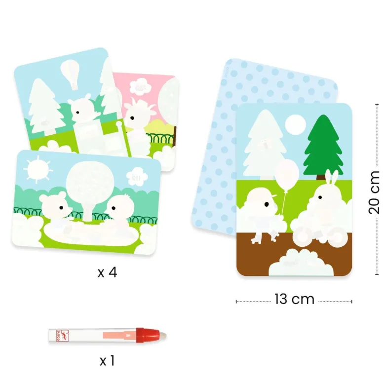 Djeco Water Coloring Set, In the Park