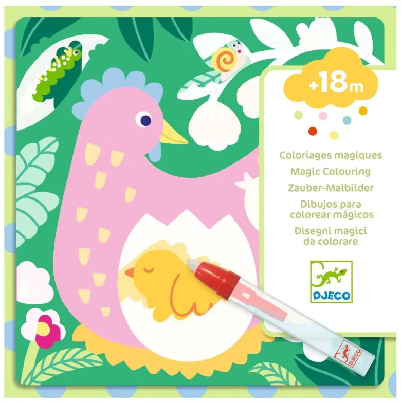 Djeco Water Painting, Peekaboo in the Garden – Suitable from 18 Months