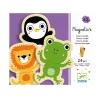 Djeco Wooden Magnets, Mini Animals