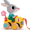 Djeco Wooden Pull Toy, Roulapic the Rabbit