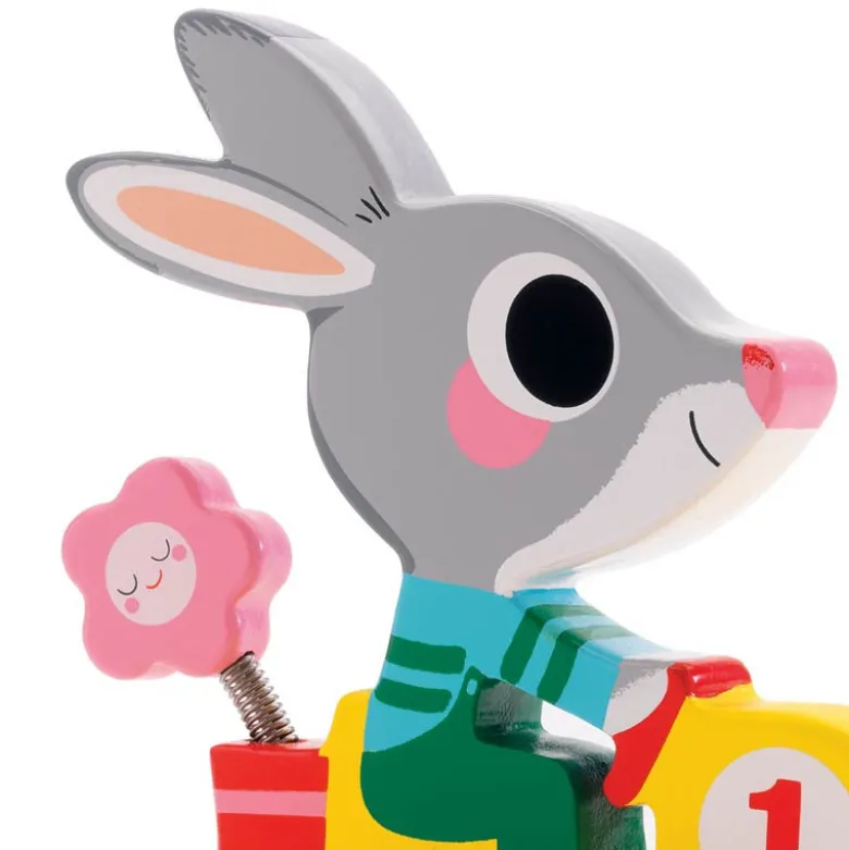 Djeco Wooden Pull Toy, Roulapic the Rabbit